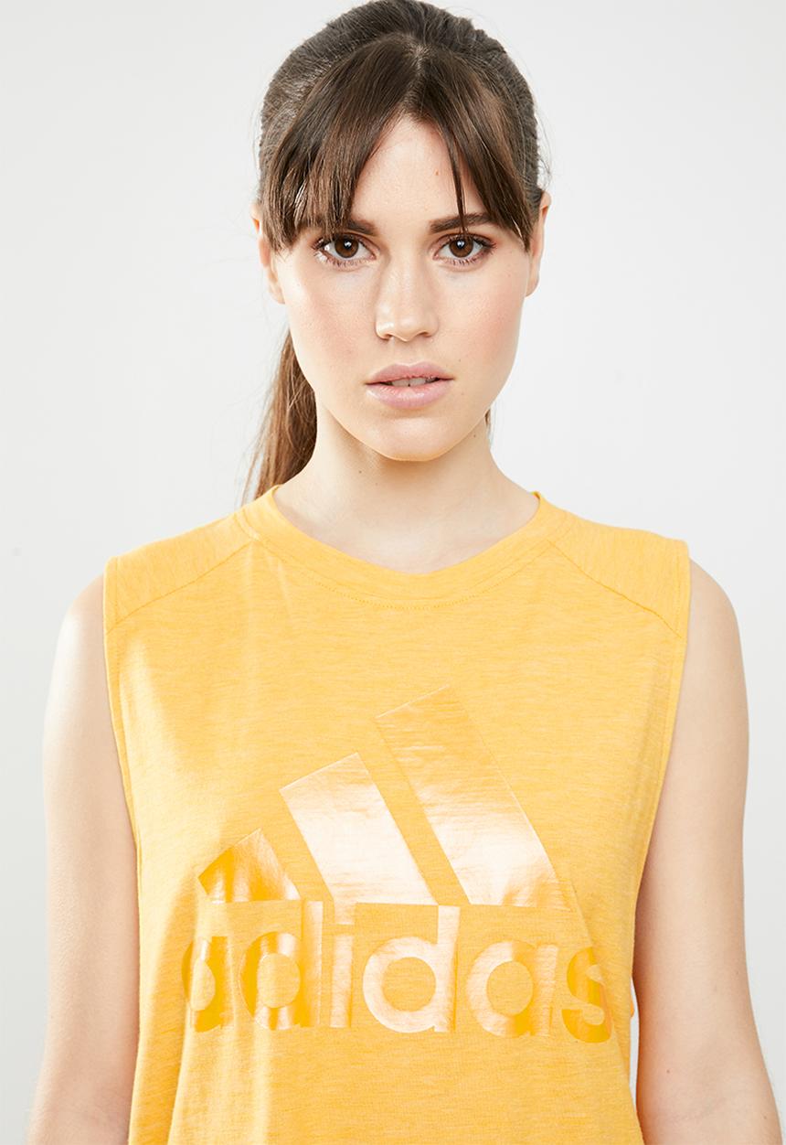 adidas Performance - Winners MT tank top - yellow 