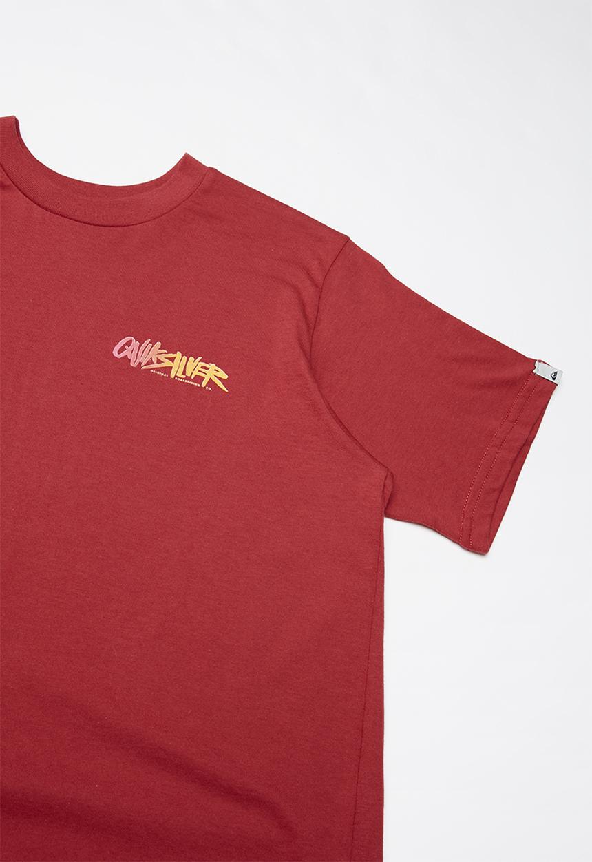 Quiksilver - Rough script tee - red