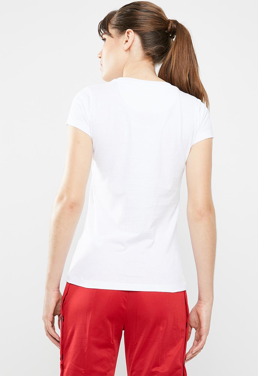 KAPPA - Authentic westessi short sleeved tee - white & black