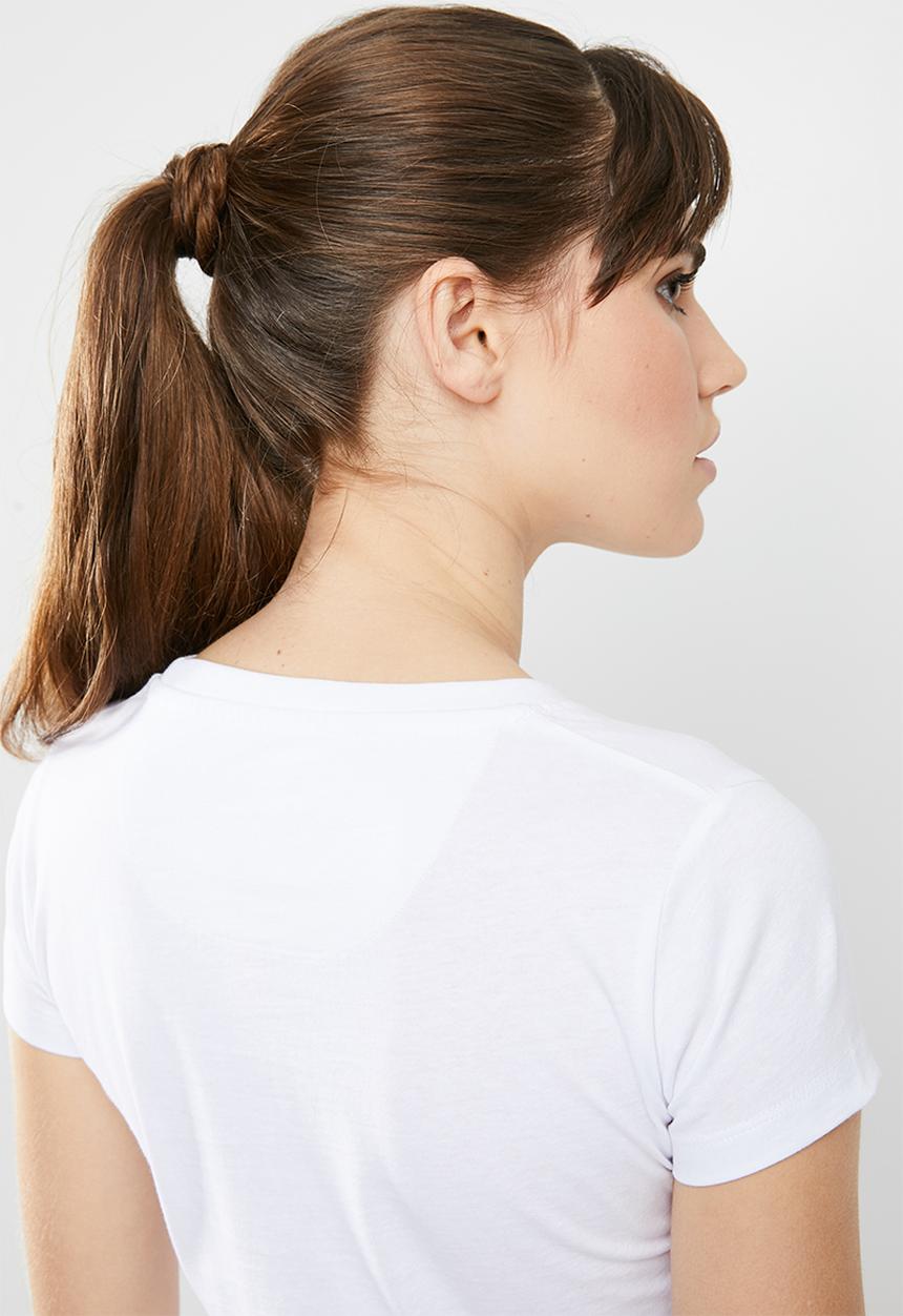 KAPPA - Authentic westessi short sleeved tee - white & black
