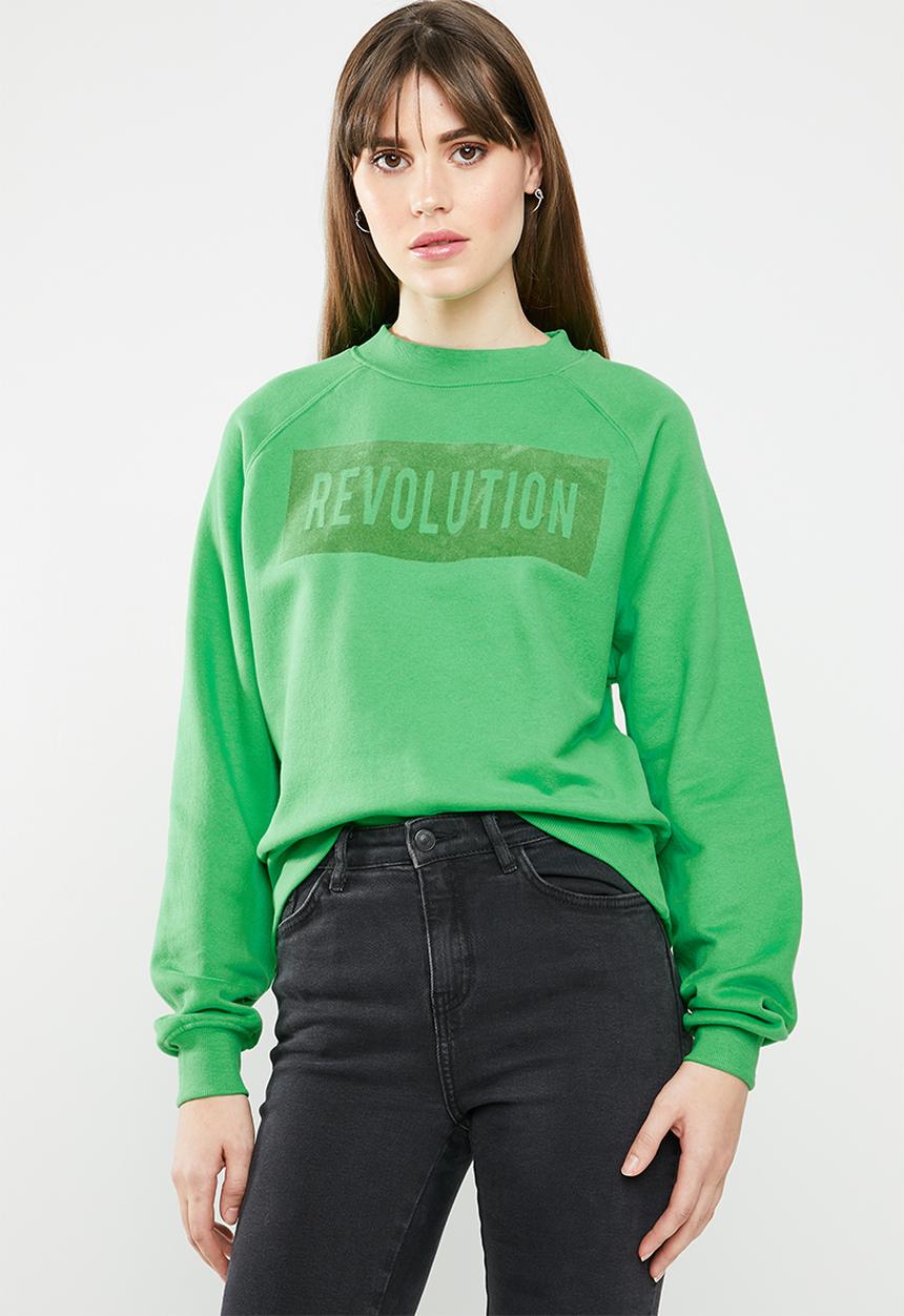 ONLY - Lotta longleeve o-neck sweat - green