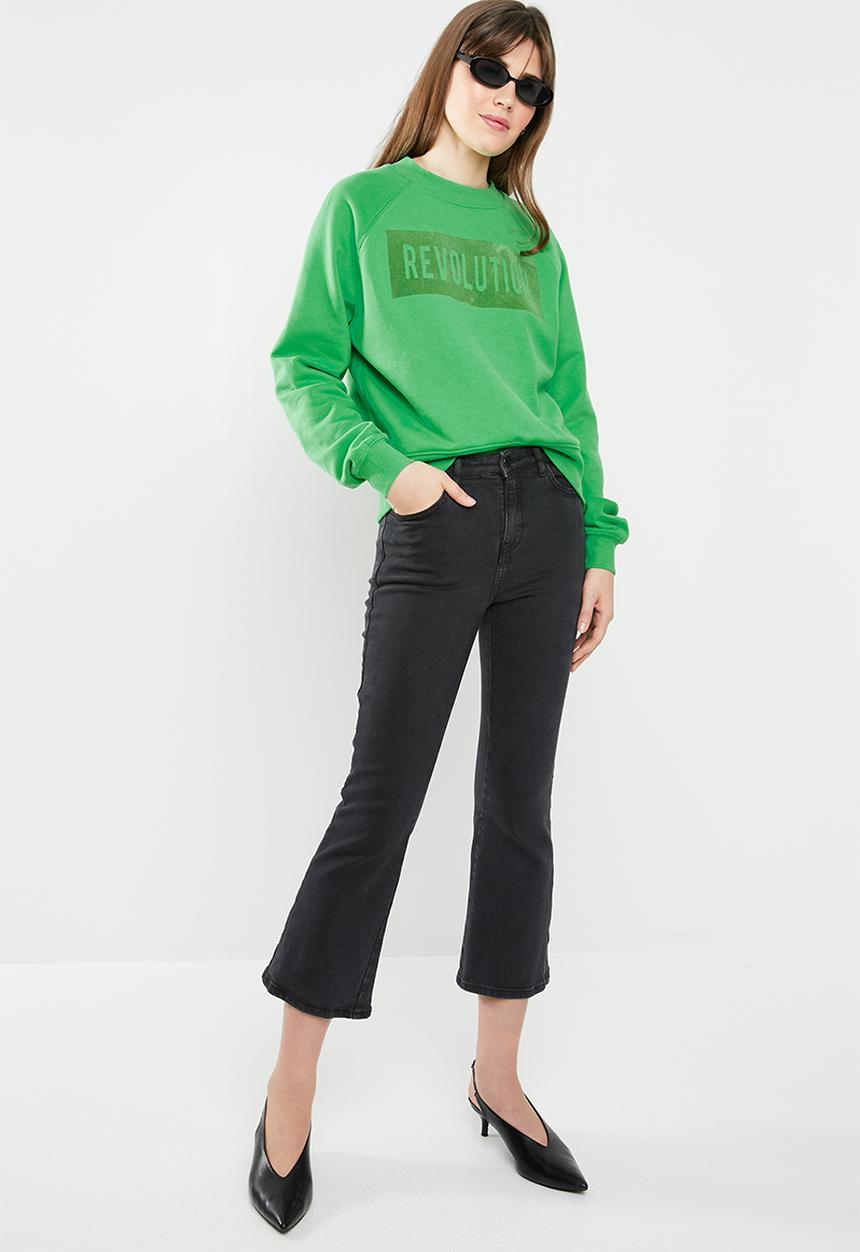 ONLY - Lotta longleeve o-neck sweat - green