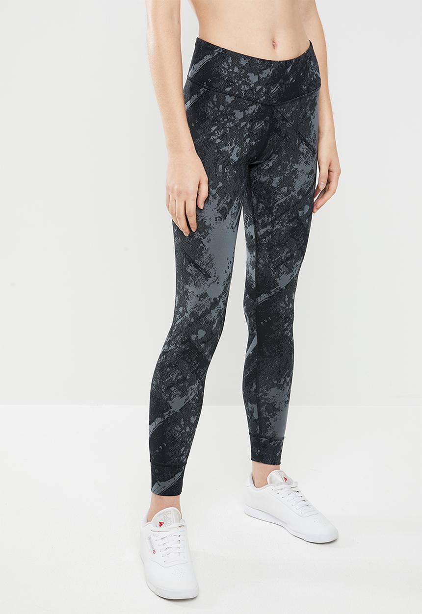Reebok - Luxbold jacquard tight - black & grey 