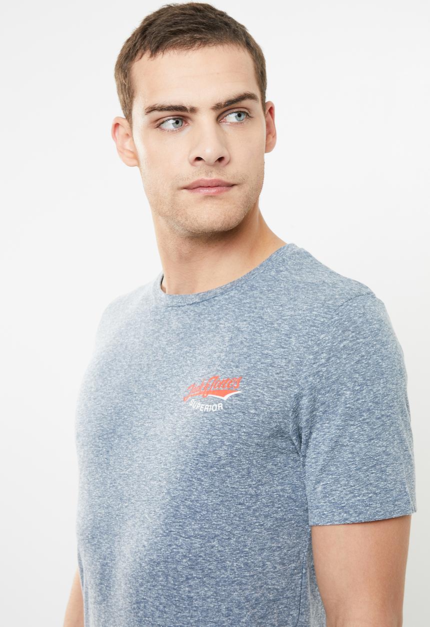 Jack & Jones - Summertime small short sleeve crew neck tee - blue