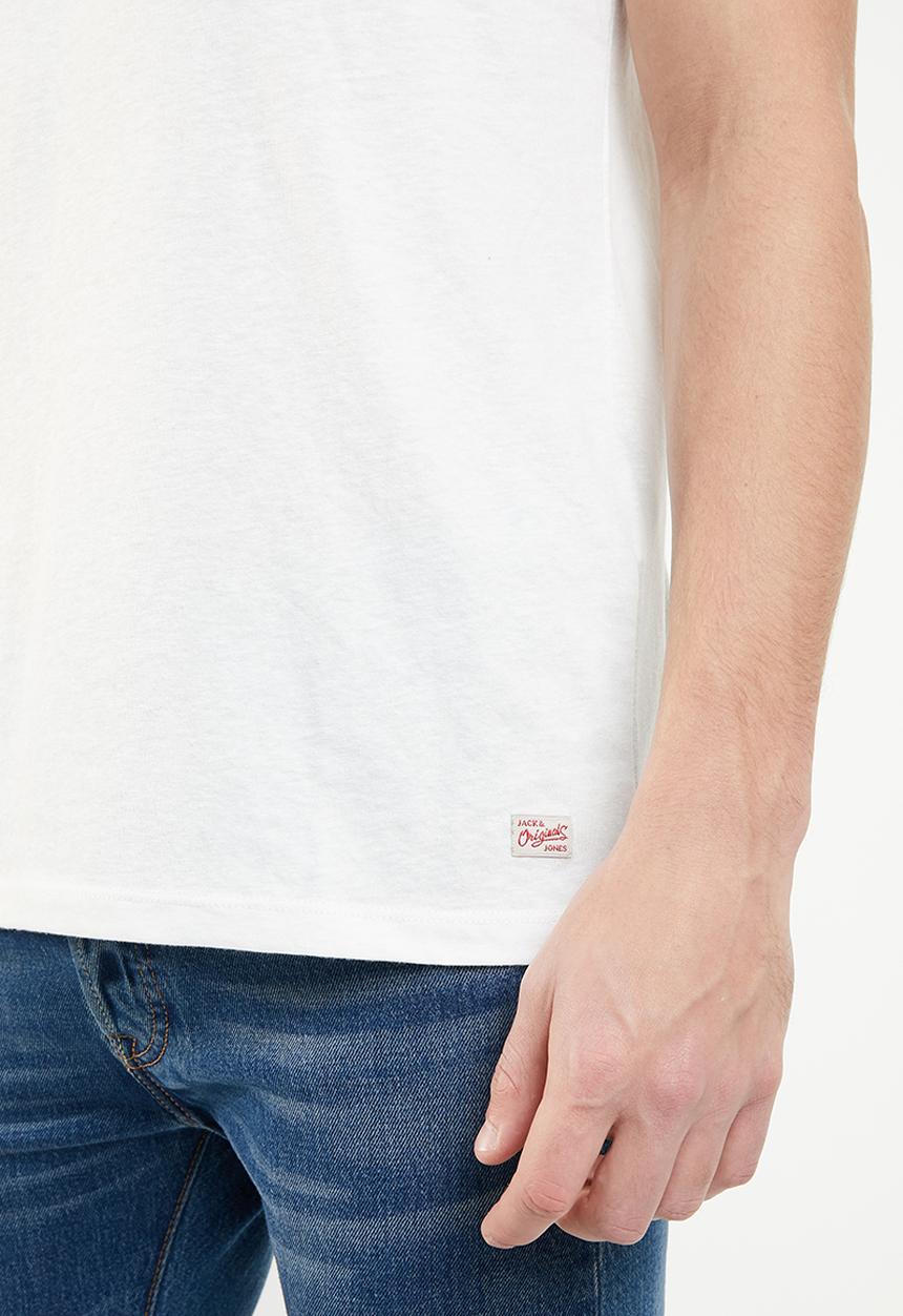 Jack & Jones - Summertime small short sleeve crew neck tee - white 
