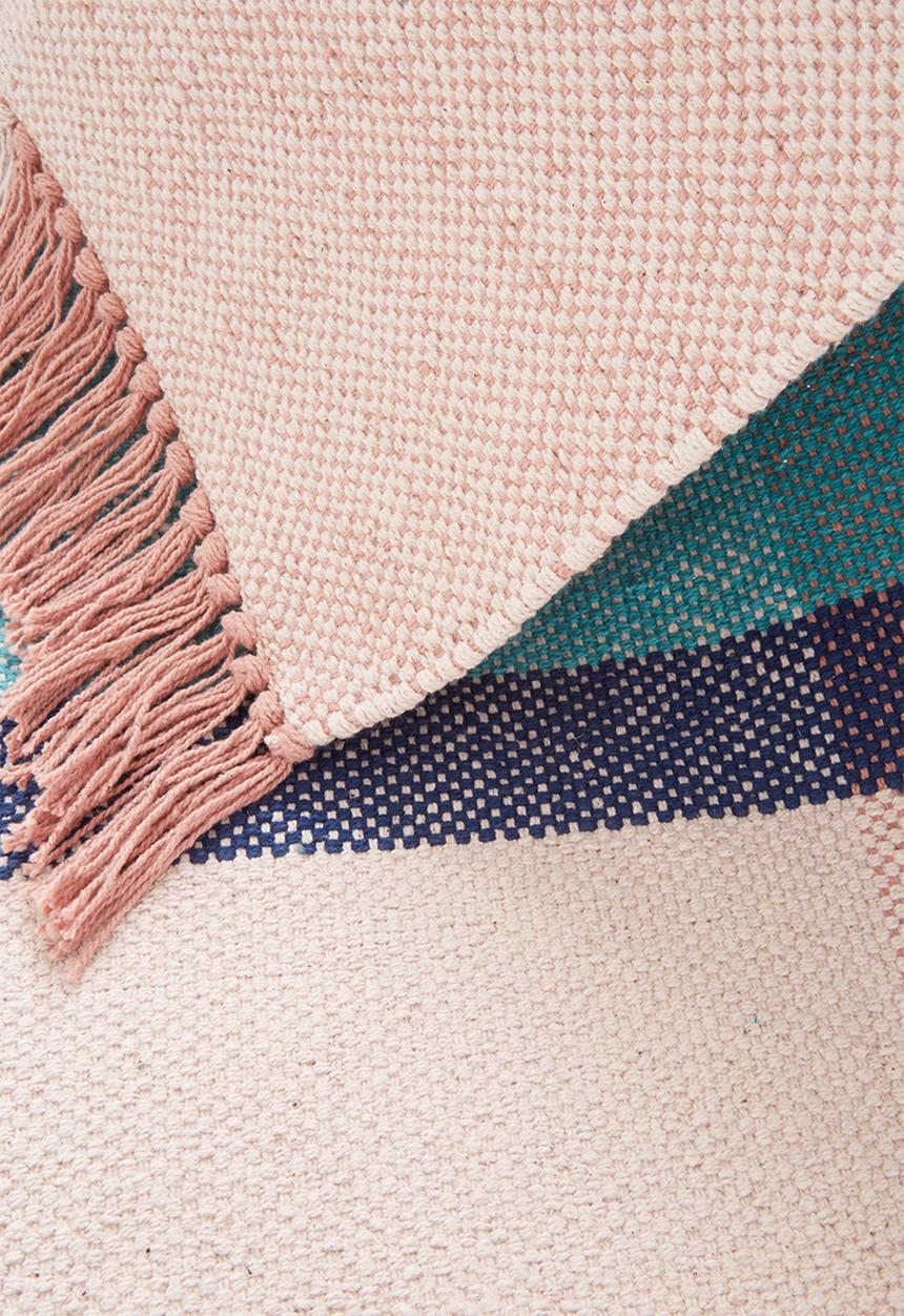 Sixth Floor - Basil colour block woven runner - multi