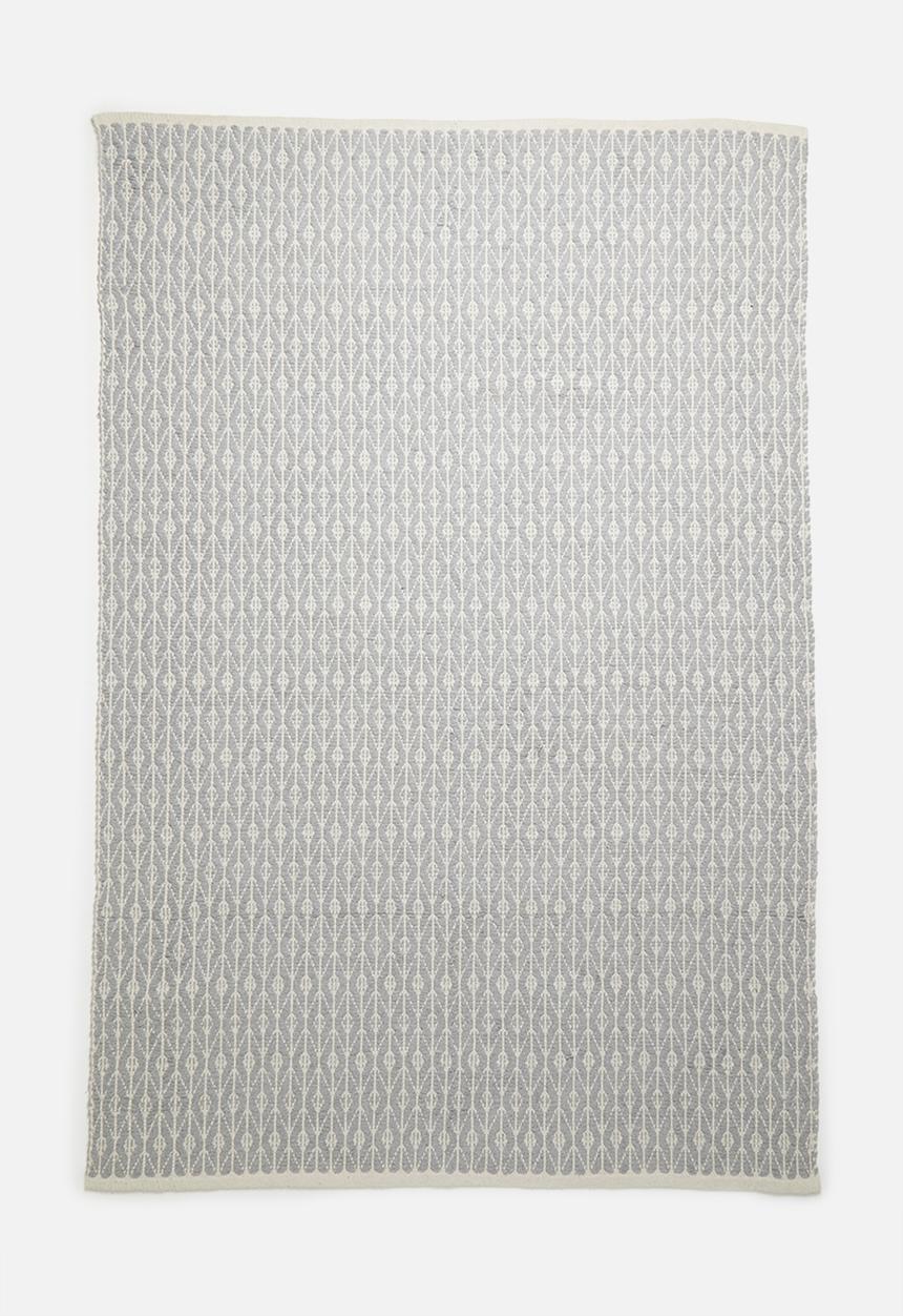 Sixth Floor - Shiloh cotton woven rug - grey