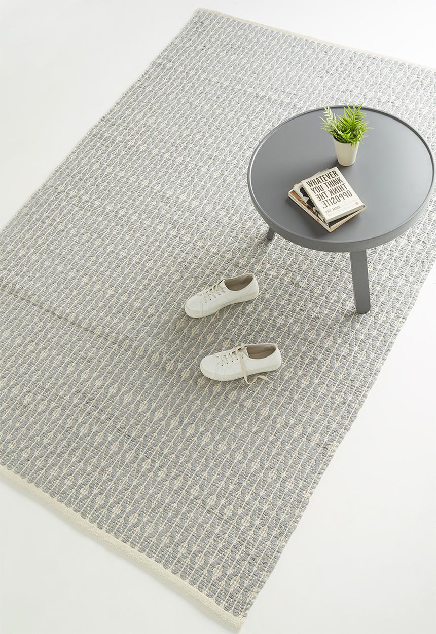 Sixth Floor - Shiloh cotton woven rug - grey