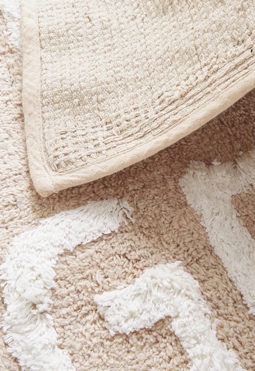 Sixth Floor - Hello gorgeous cotton tufted bath mat - brown