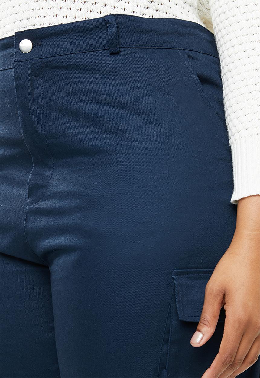 Missguided - Combat trousers - navy
