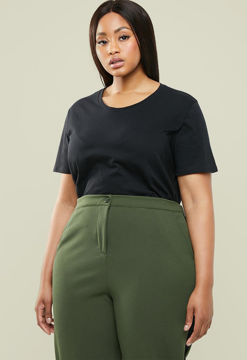 Superbalist - Scoop neck T-shirt - black