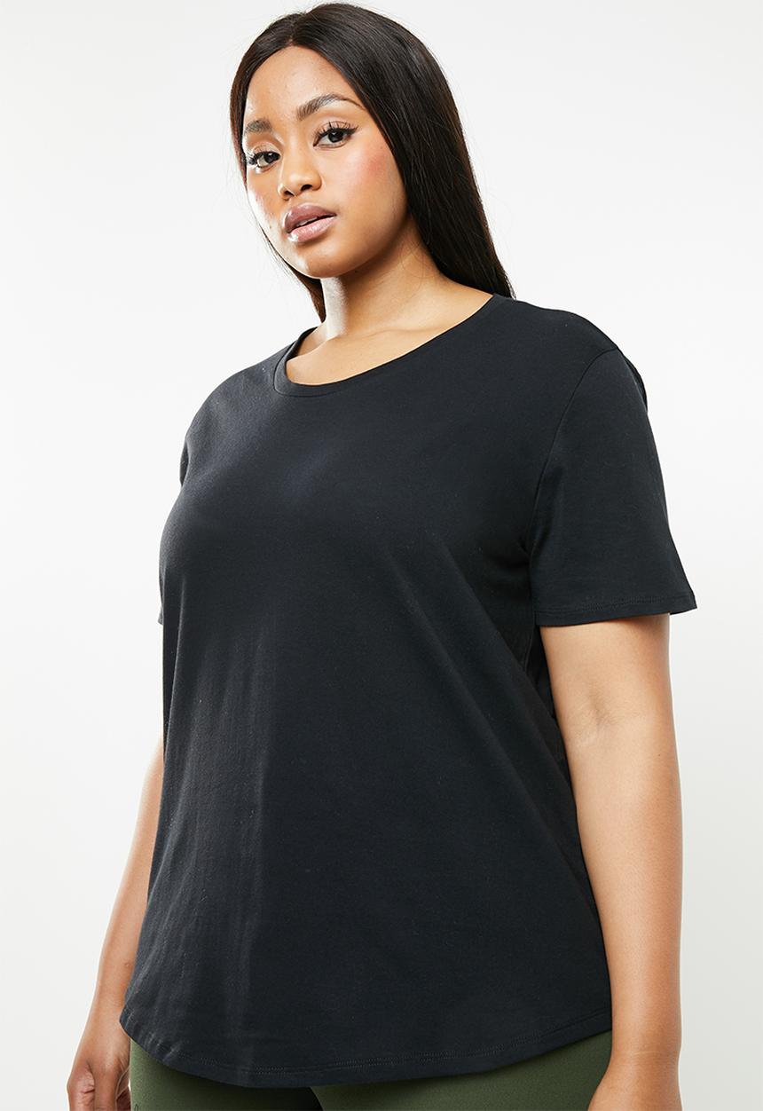 Superbalist - Scoop neck T-shirt - black