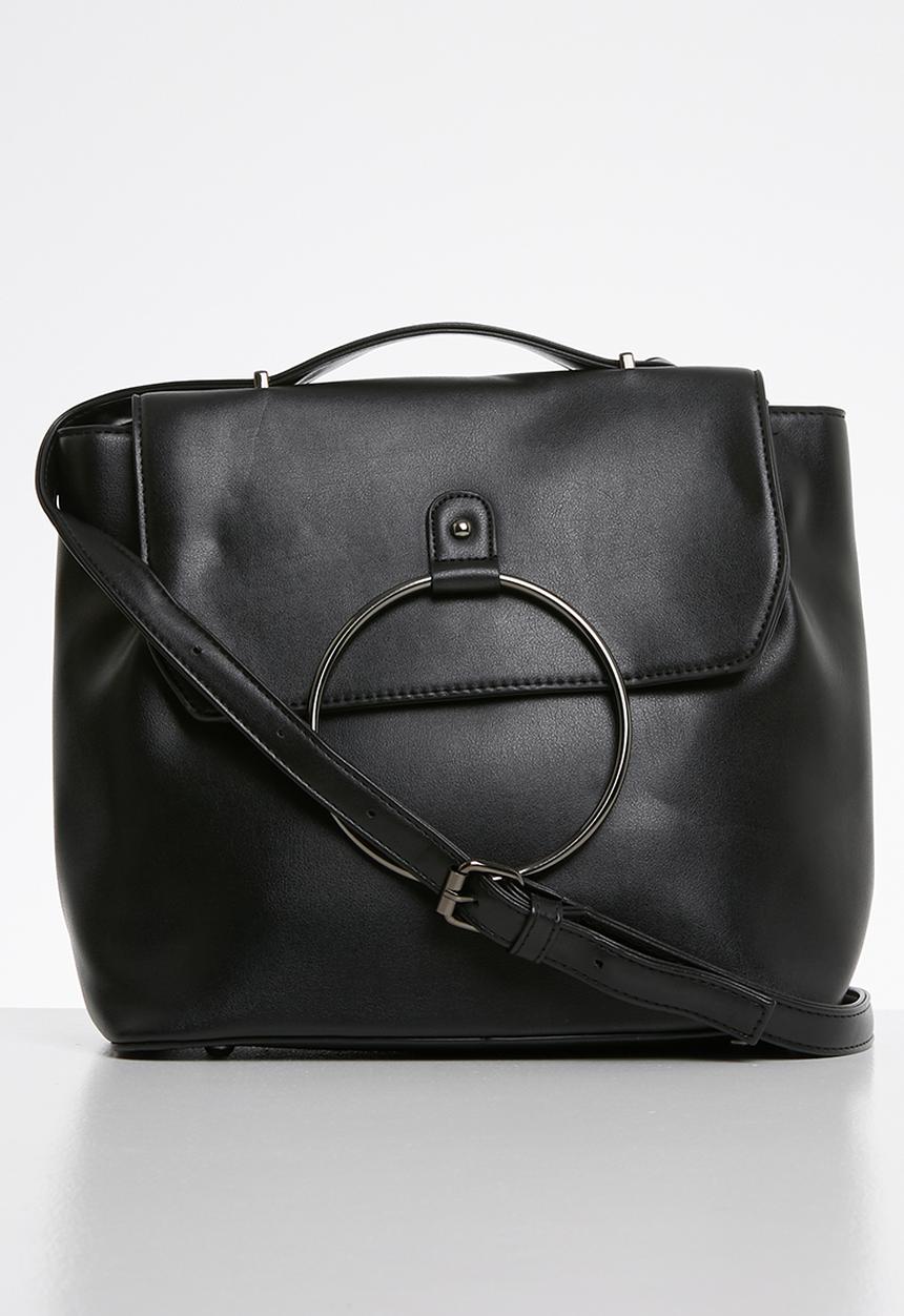 Superbalist - Front ring detail bag - black