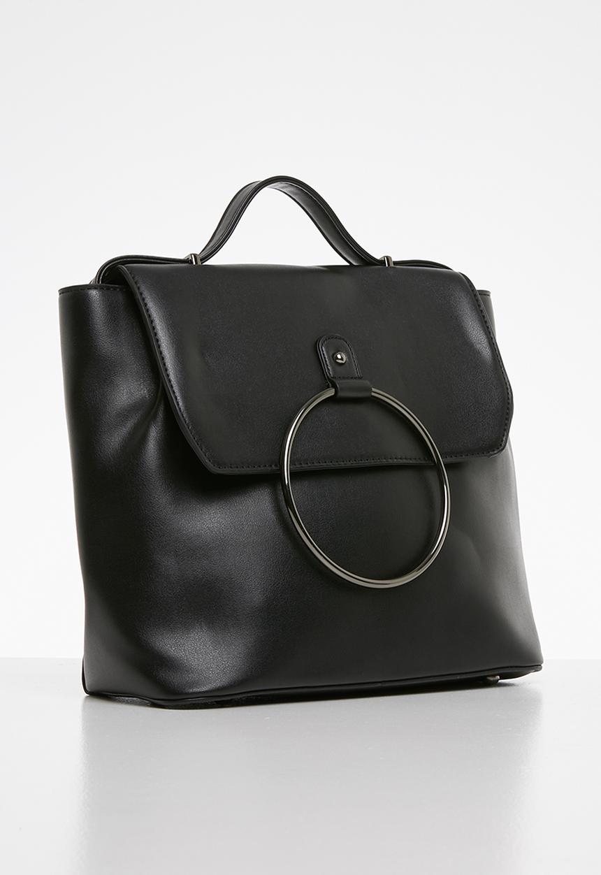 Superbalist - Front ring detail bag - black