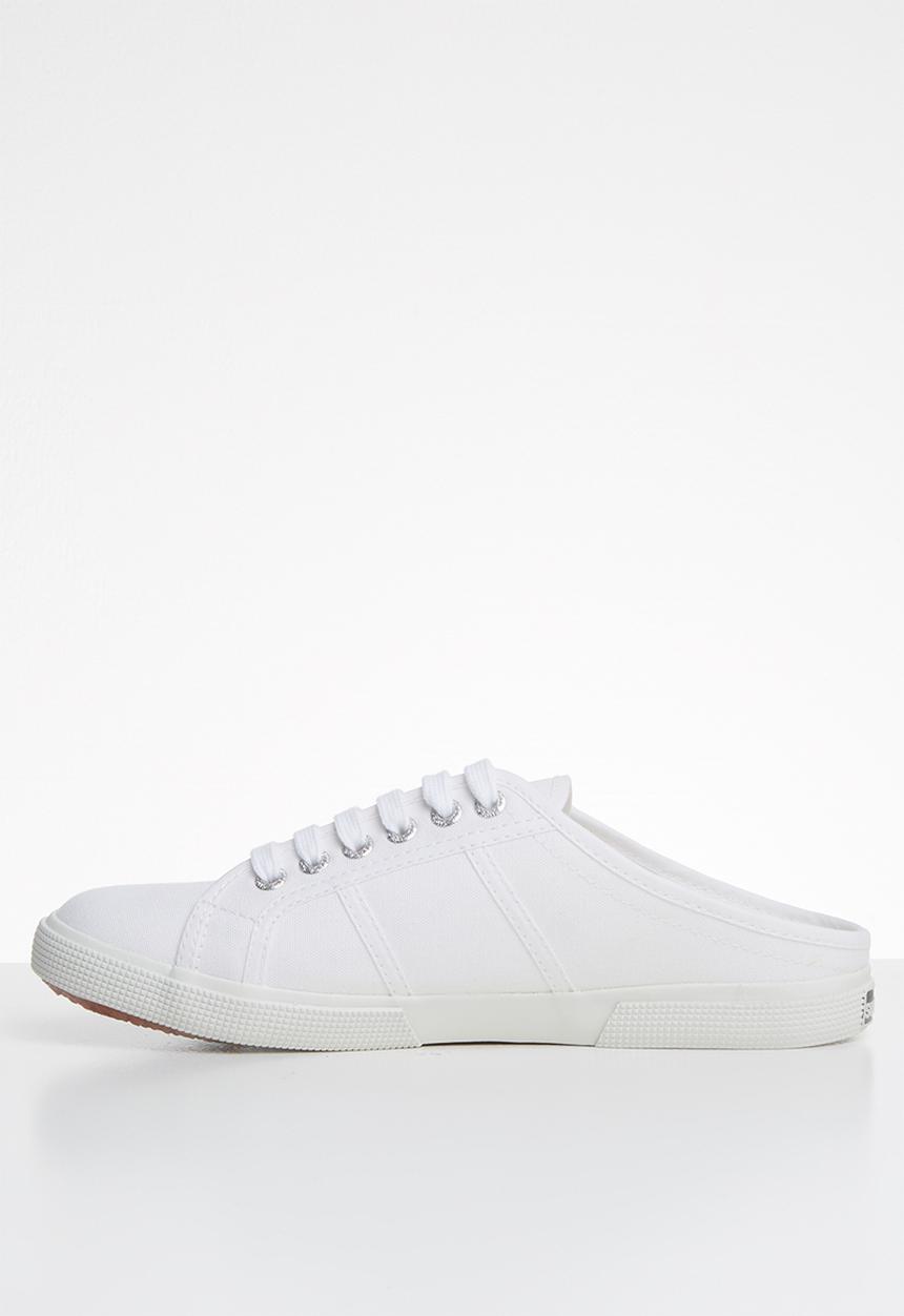 SUPERGA - Canvas push-ins - white