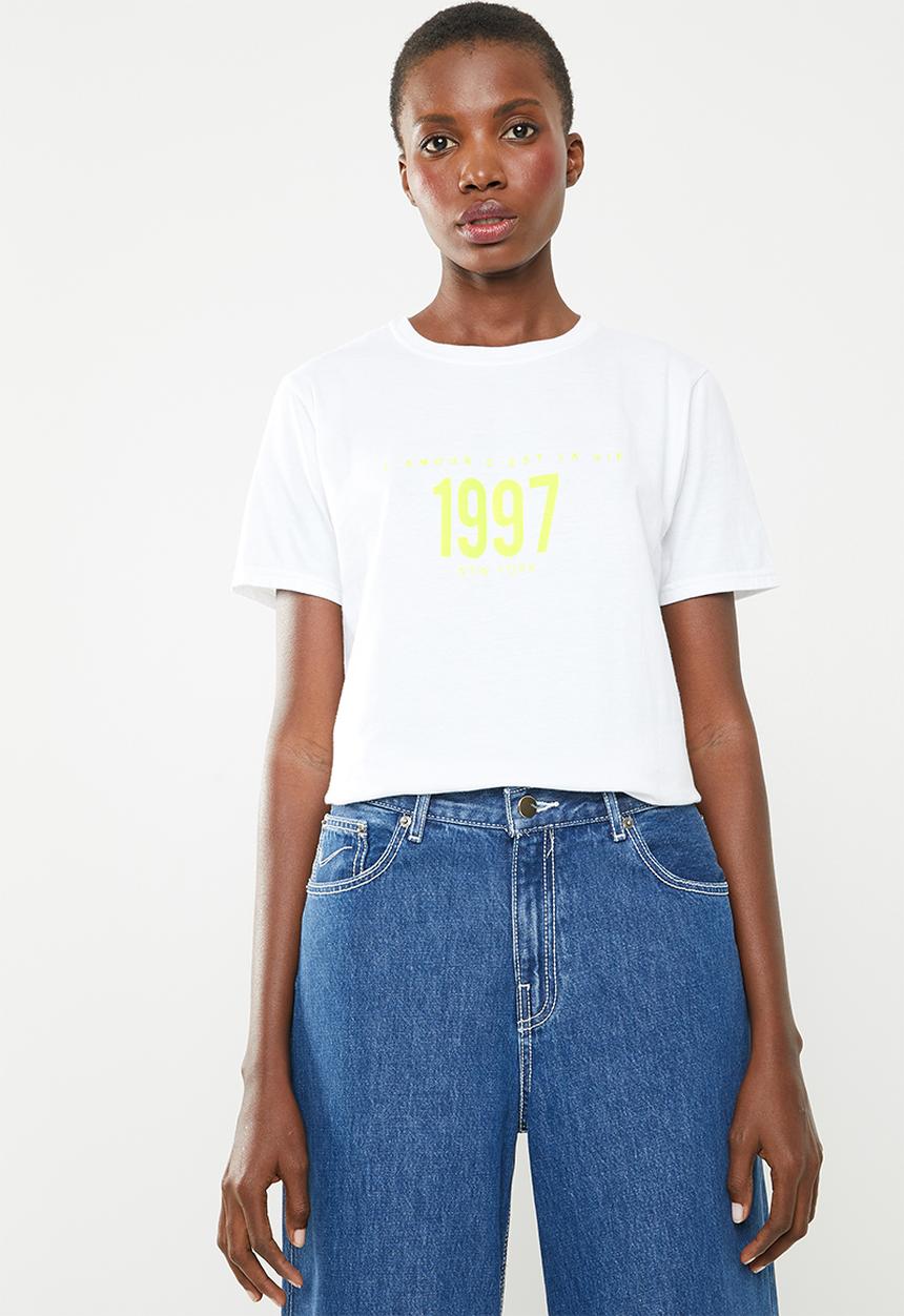 Missguided - 1997 graphic T-shirt - white