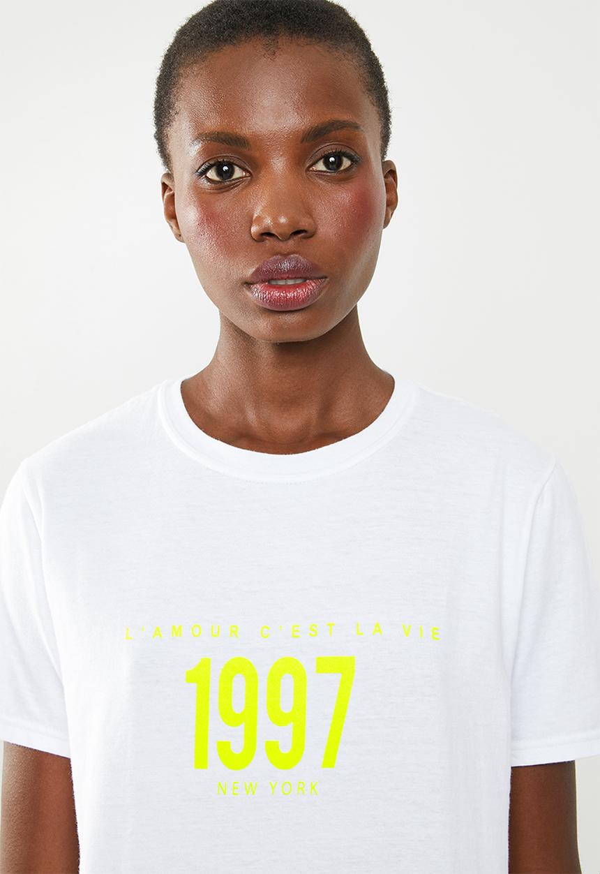 Missguided - 1997 graphic T-shirt - white