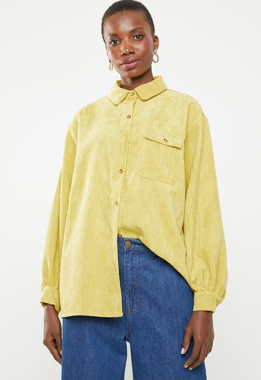 Missguided - Corduroy shirt - yellow