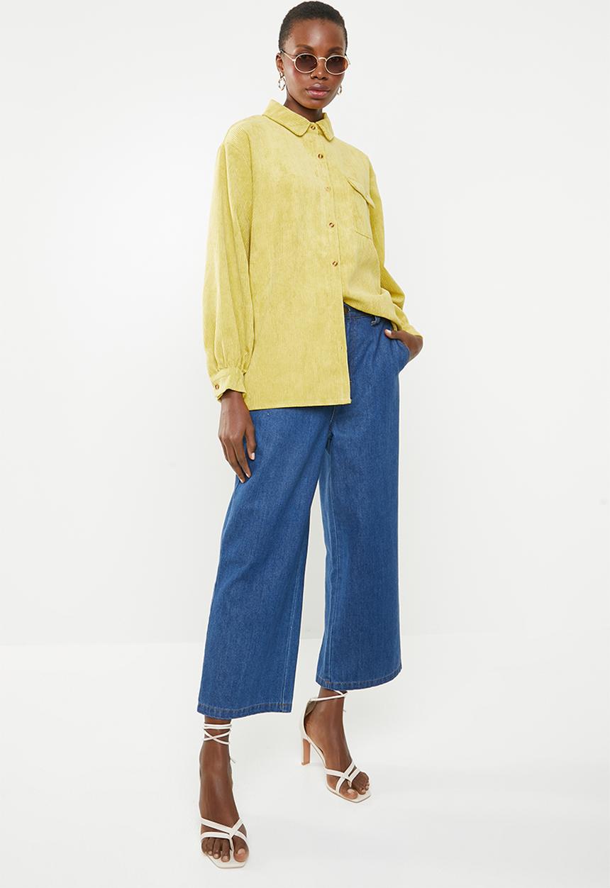 Missguided - Corduroy shirt - yellow