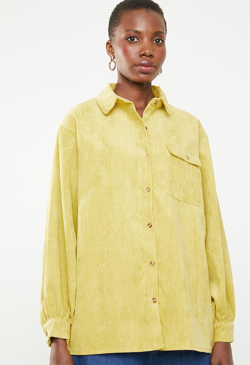Missguided - Corduroy shirt - yellow