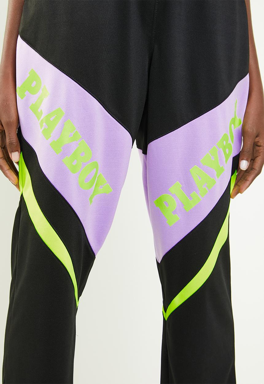 Missguided - Playboy shell suit panel trousers - multi