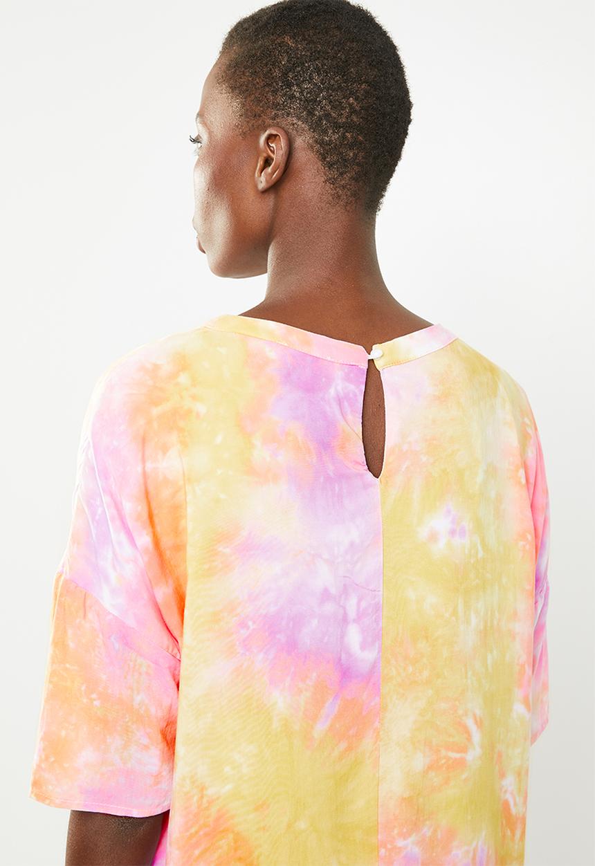 Missguided - Tie dye T-shirt dress - multi