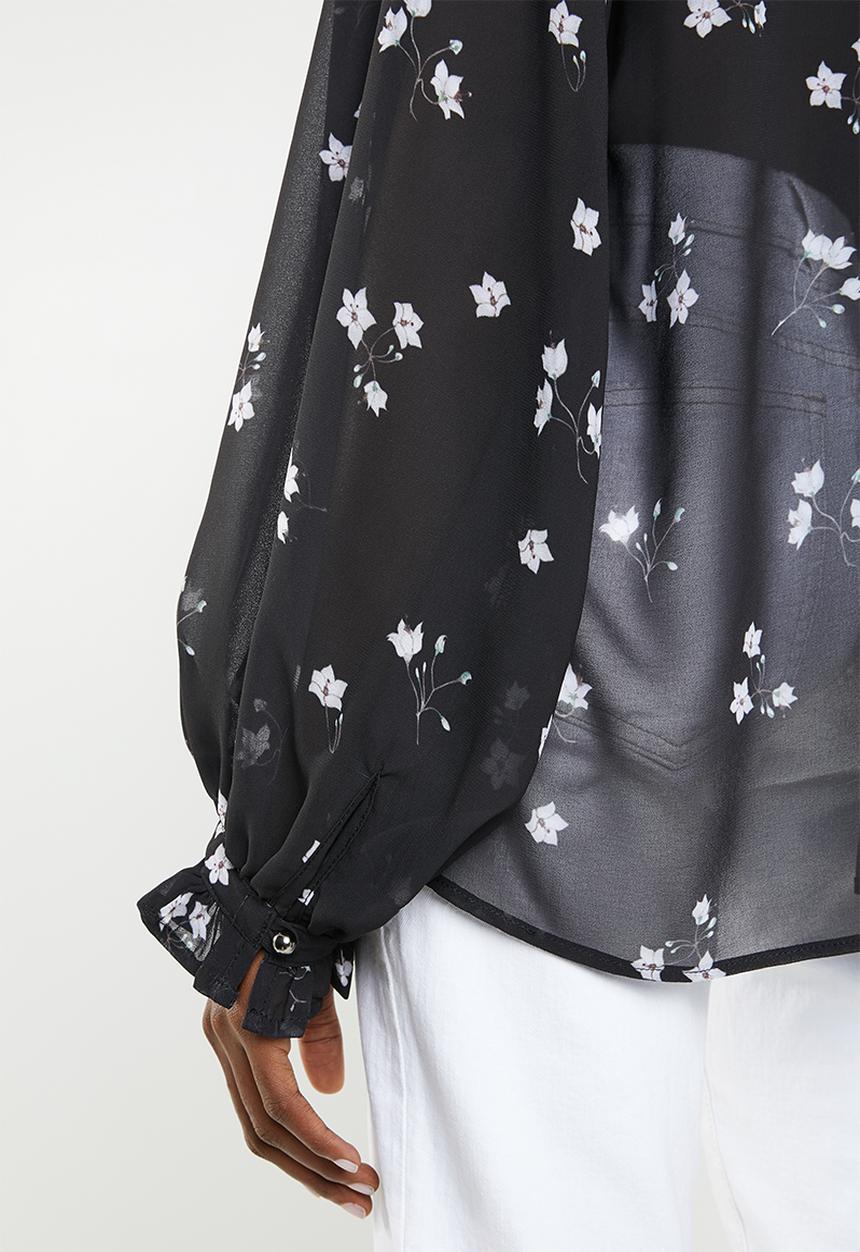 Superbalist - Peasant blouse - black & white