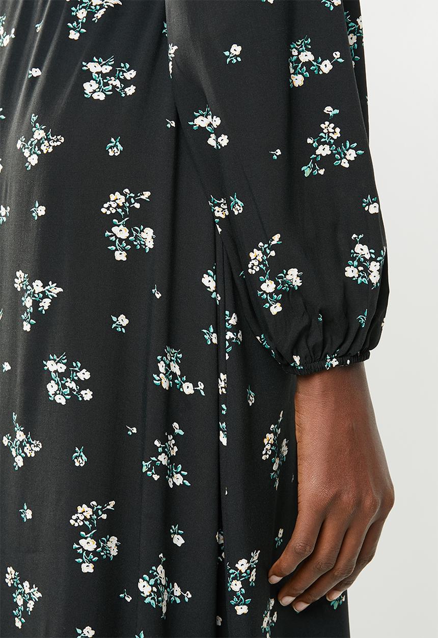 Superbalist - Mock wrap over dress - black
