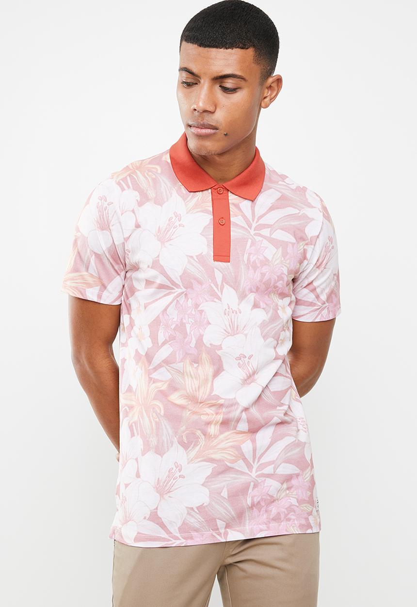 Jack & Jones - Hivaz short sleeve polo - pink