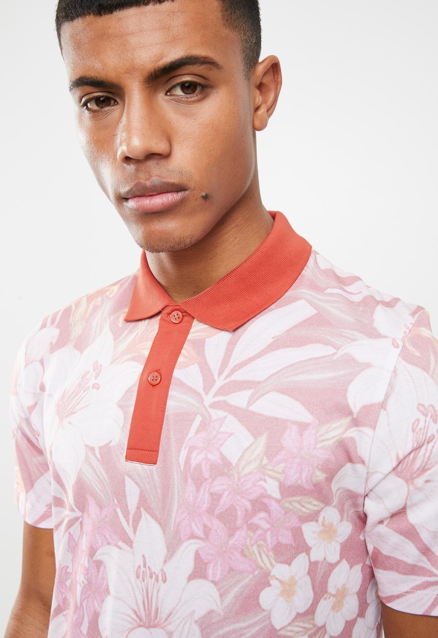 Jack & Jones - Hivaz short sleeve polo - pink