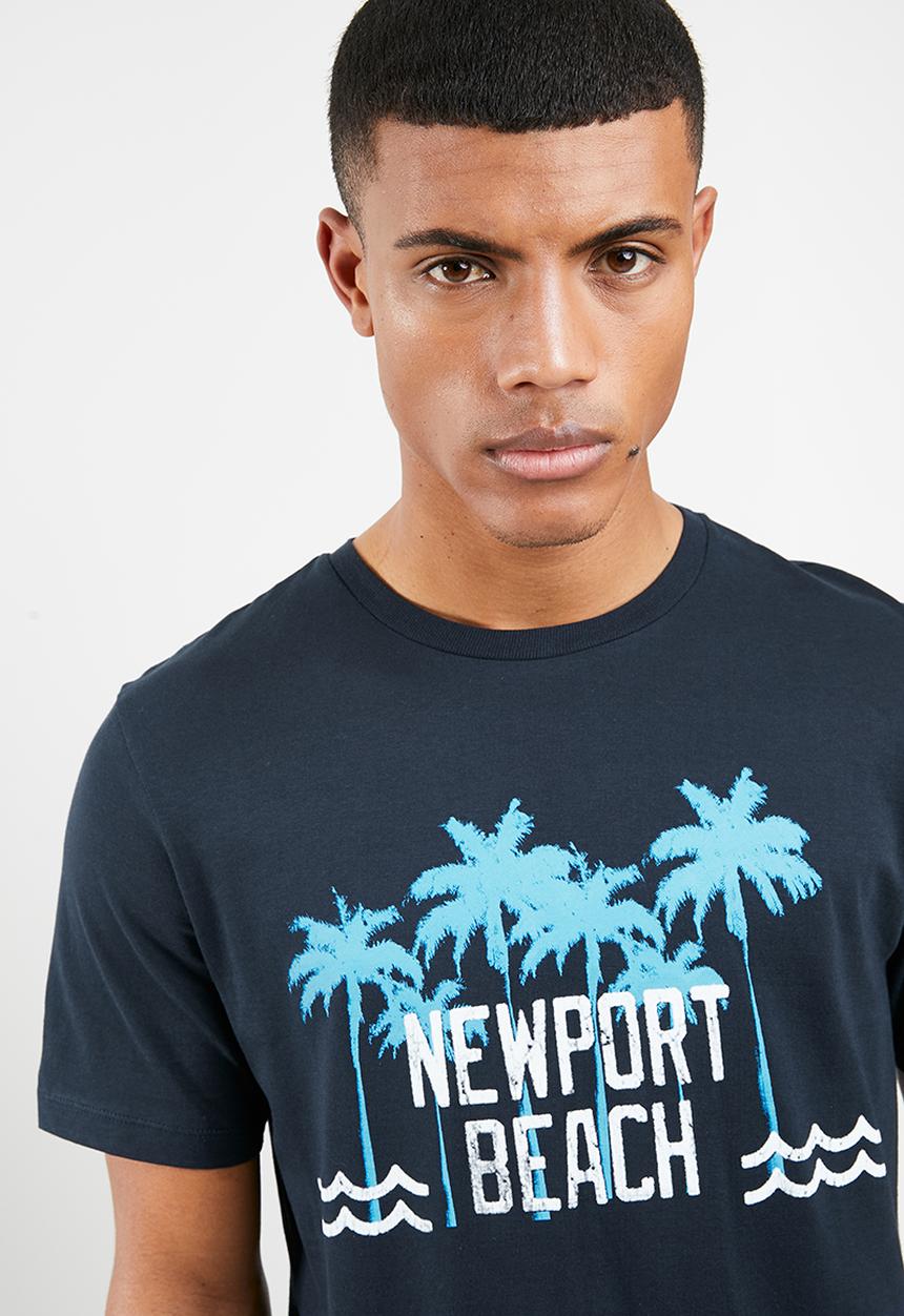 Jack & Jones - Howey short sleeve crew neck - navy 