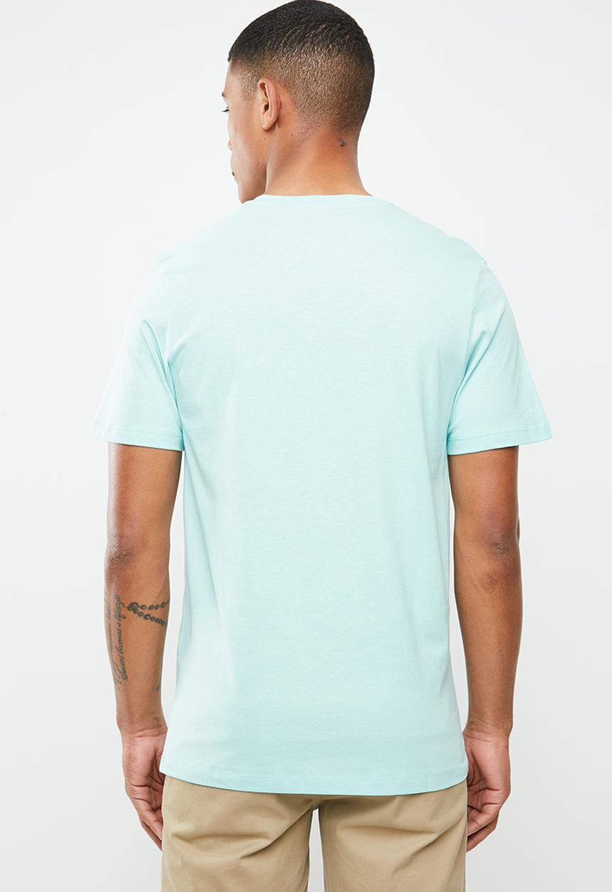 Jack & Jones - Leo short sleeve crew neck T-shirt - turquoise