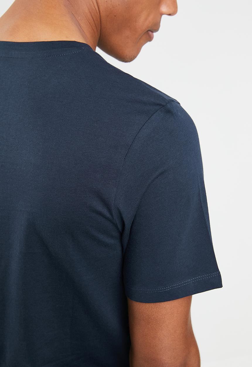 Jack & Jones - Neon-pop short sleeve tee - navy