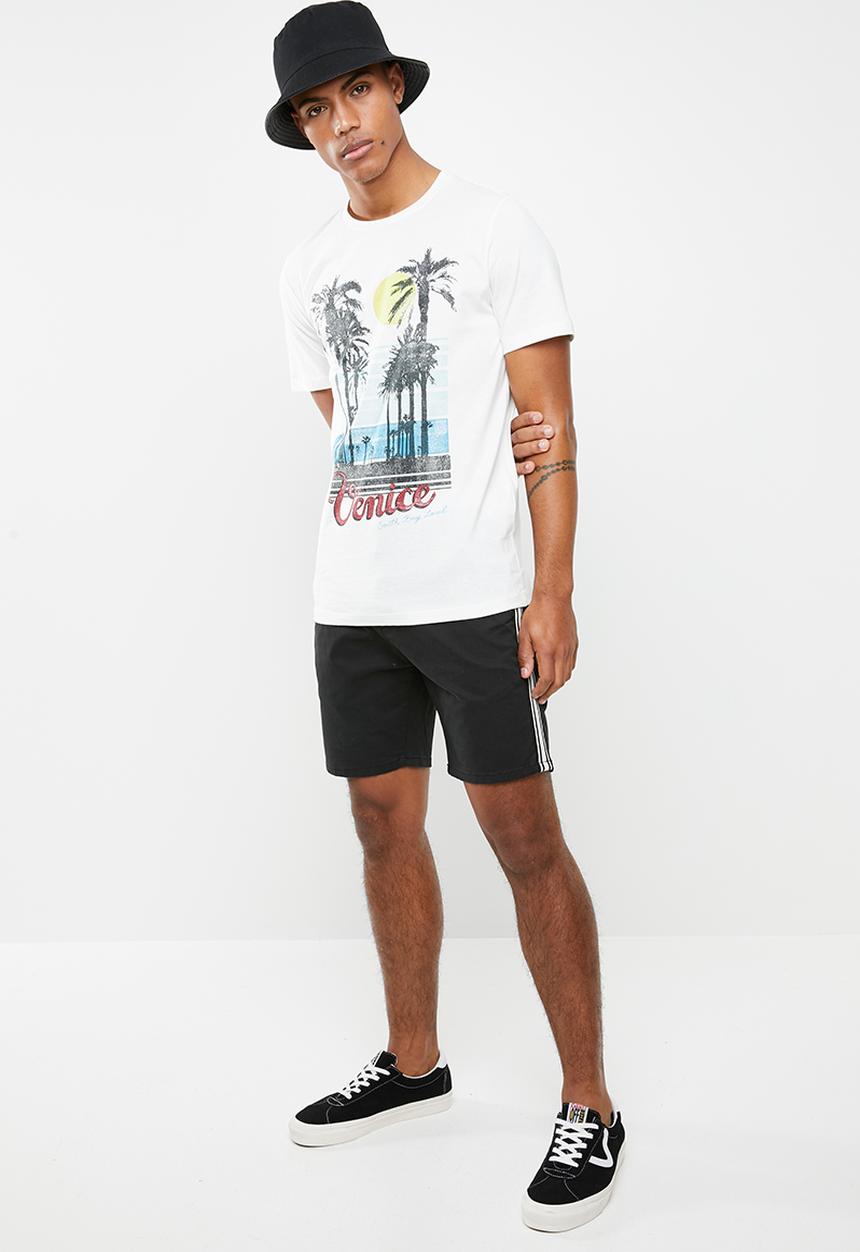 Jack & Jones - Orpleo short sleeve crew neck T-shirt - white 
