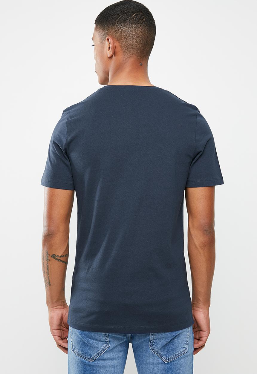 Jack & Jones - Leo short sleeve crew neck T-shirt - navy 