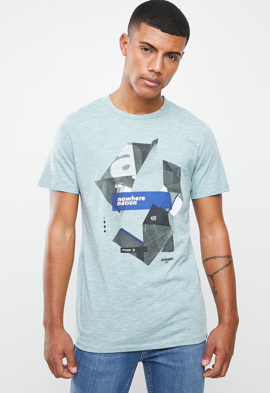 Jack & Jones - Phil-burke short sleeve tee - blue