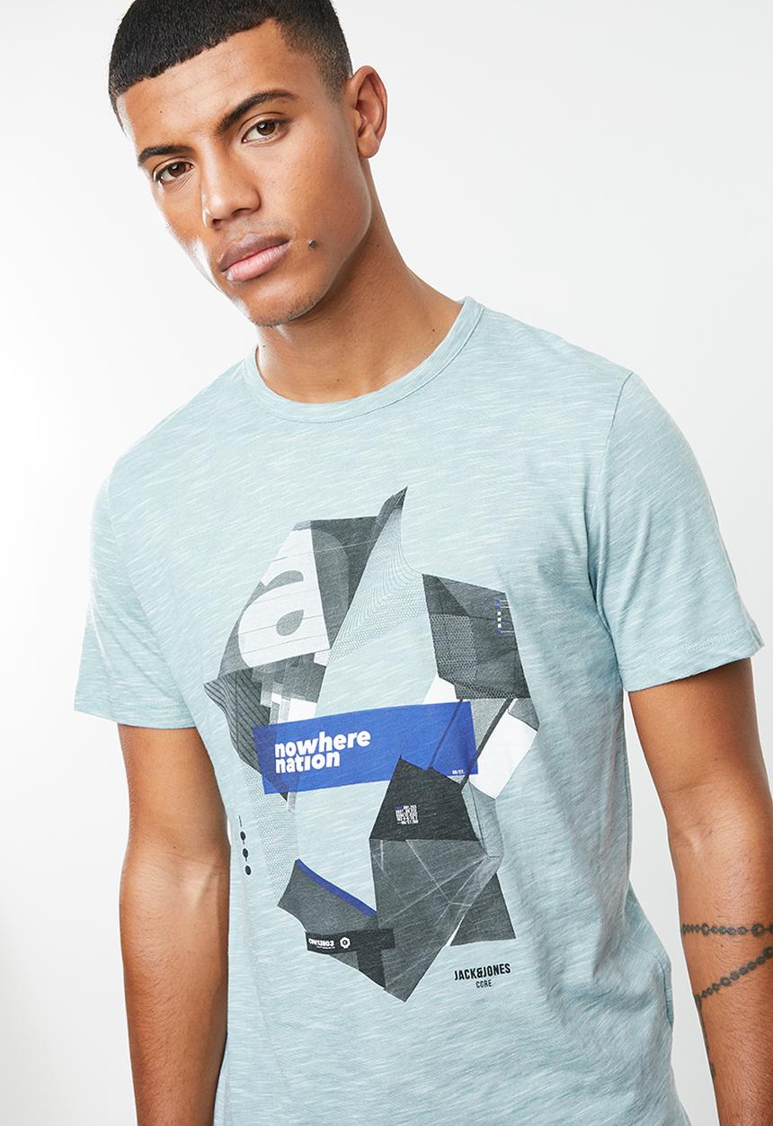 Jack & Jones - Phil-burke short sleeve tee - blue