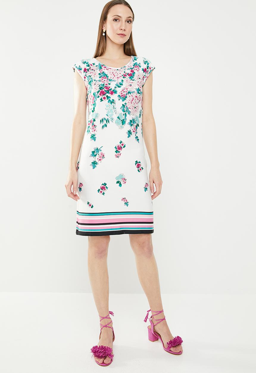 edit - Sleeveless tunic dress - multi