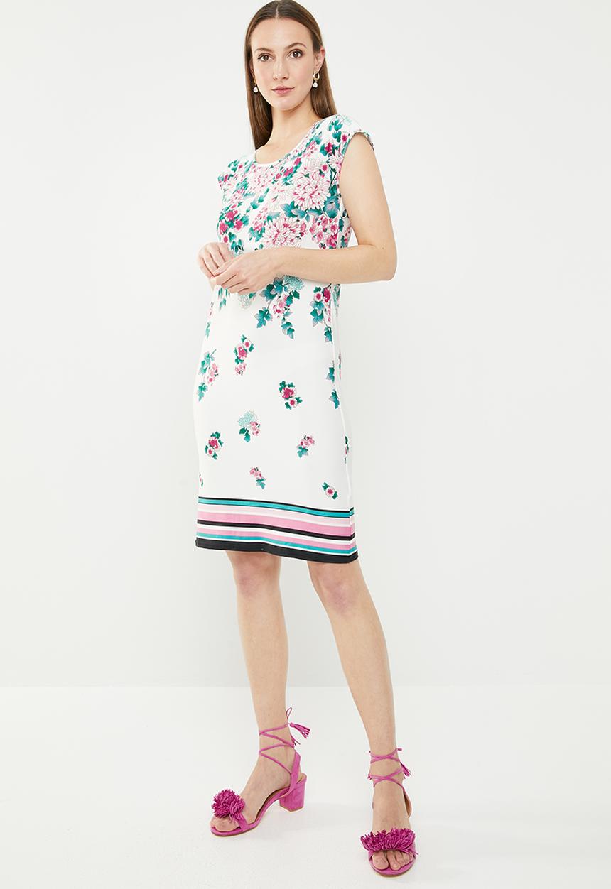 edit - Sleeveless tunic dress - multi