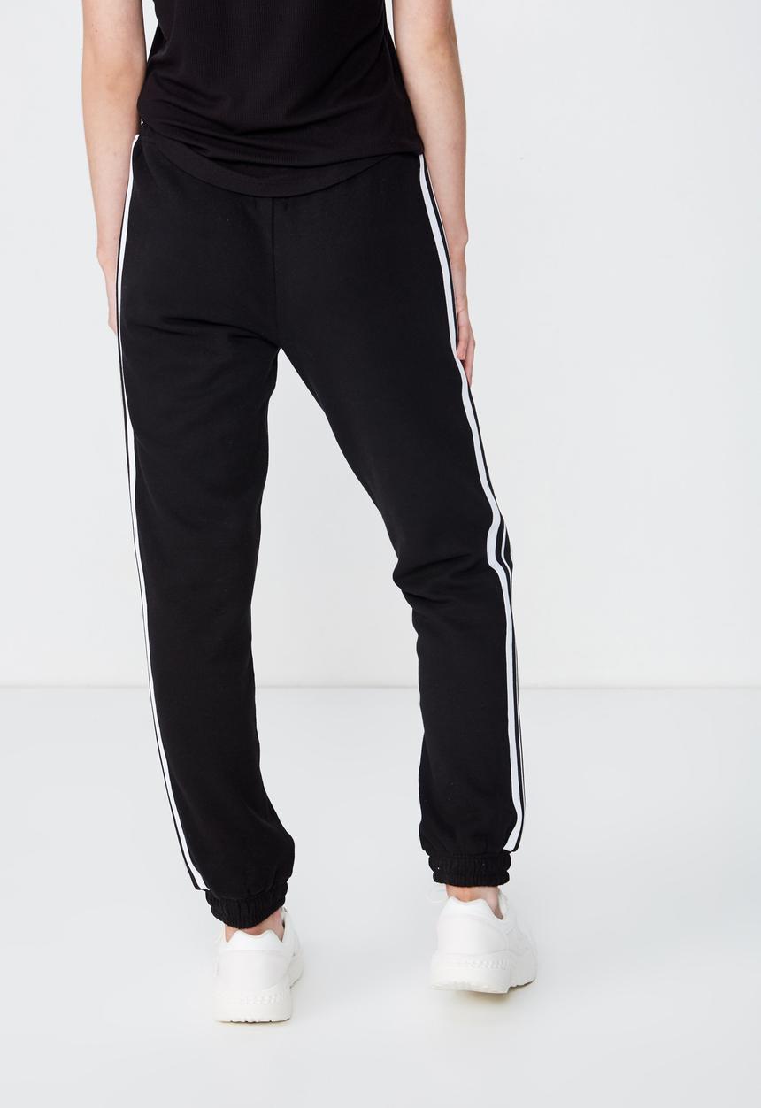 Cotton On - Adele cuff trackpants  - black