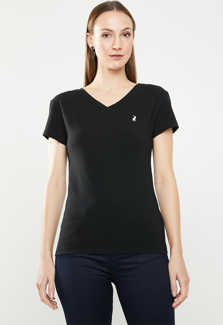 POLO - Kelly short sleeve stretch tee - black
