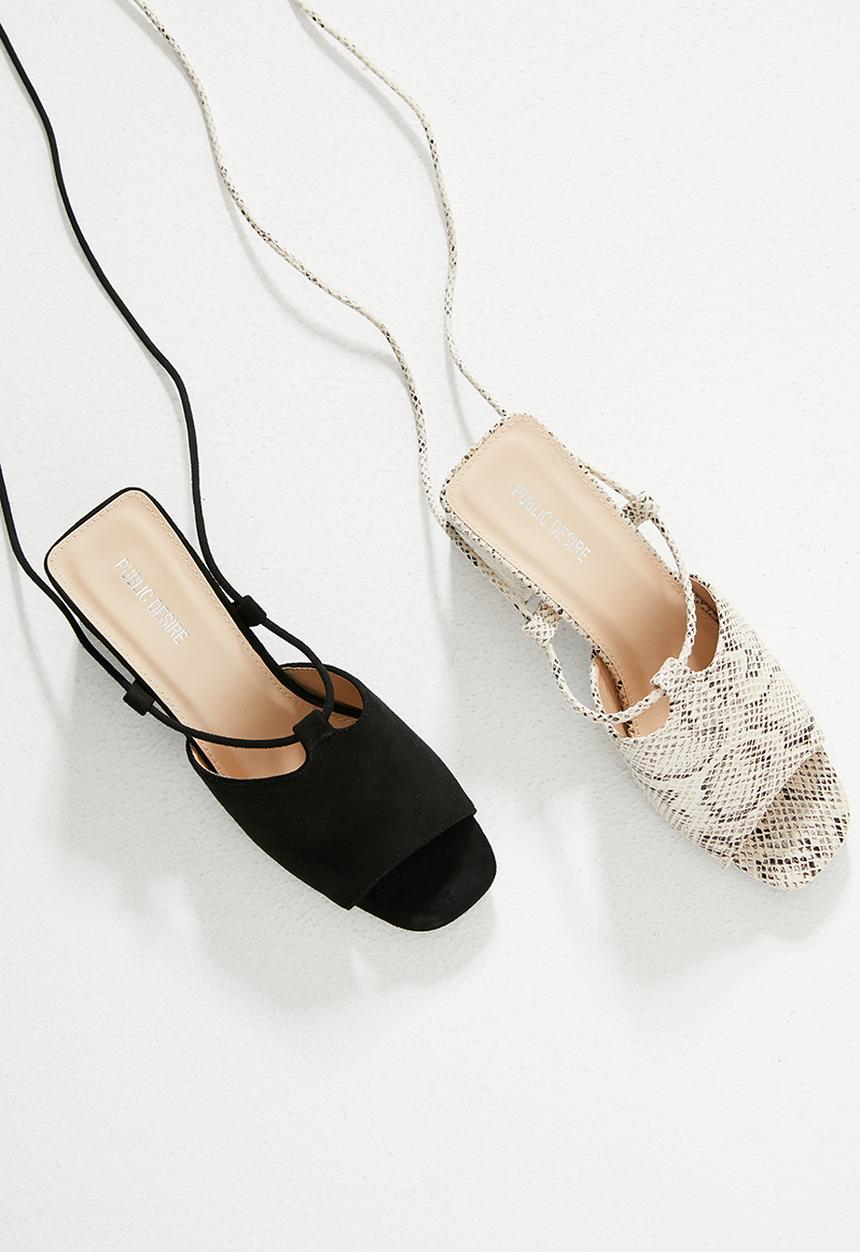 Public Desire - Heidi block heel - beige & brown