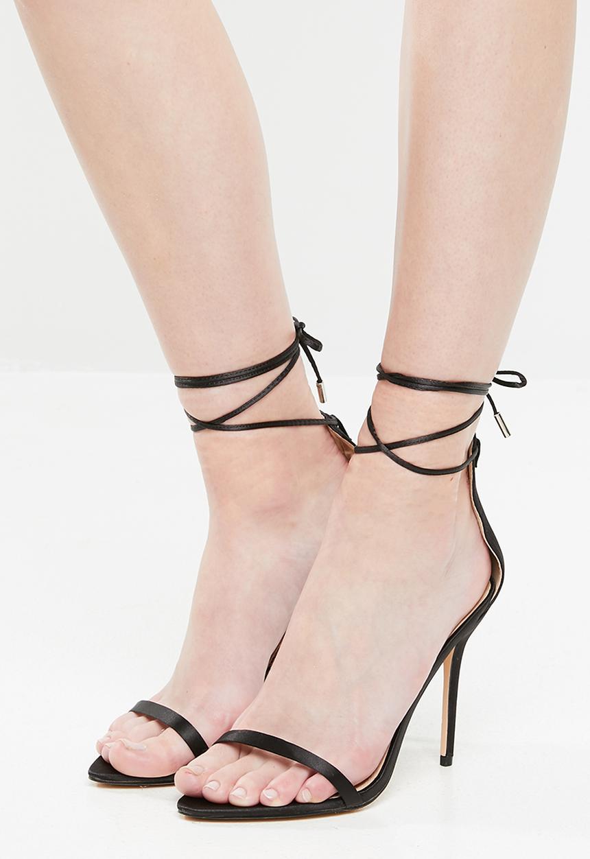 Public Desire - Naughty barely there heel - black