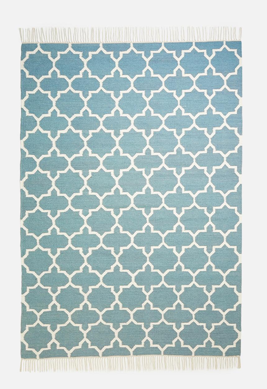 SF Collection - Jasper 100% wool rug - duck egg