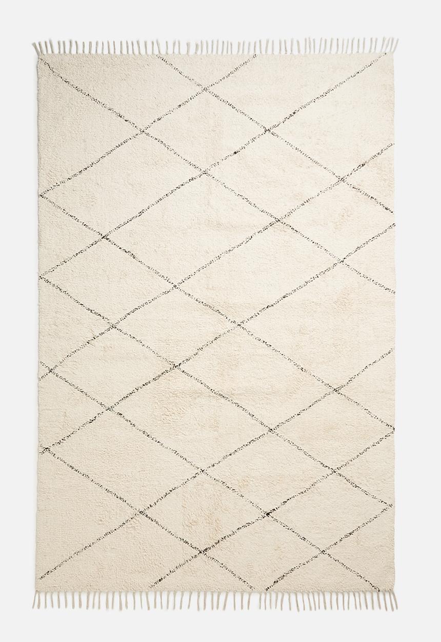 Sixth Floor - Raven tufted rug - cream