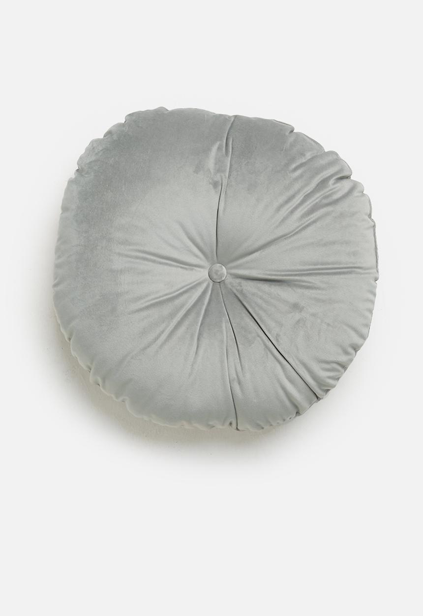 Sixth Floor - Lulu round pillow - overcast