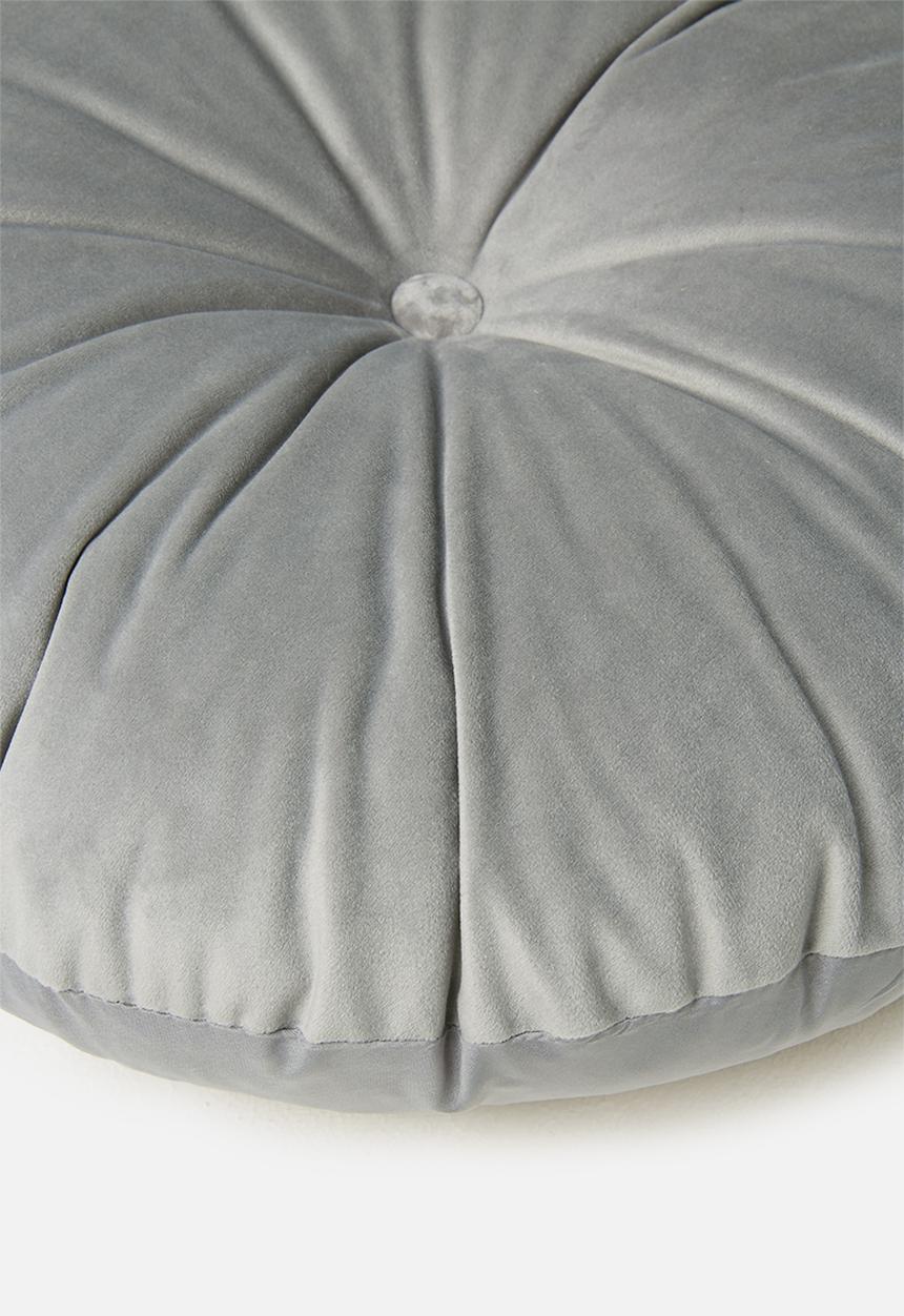 Sixth Floor - Lulu round pillow - overcast