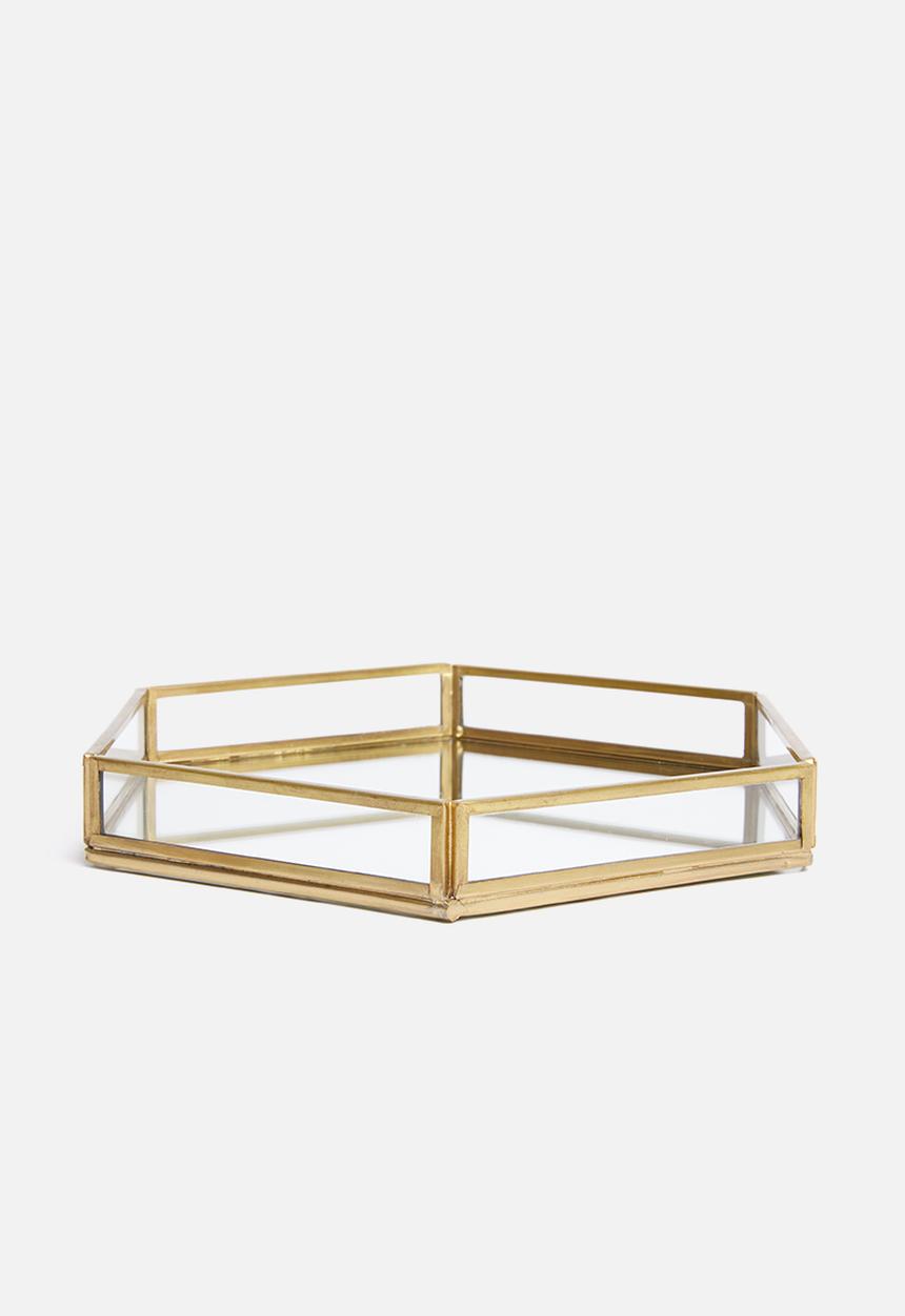 Sixth Floor - Presley tray - brass