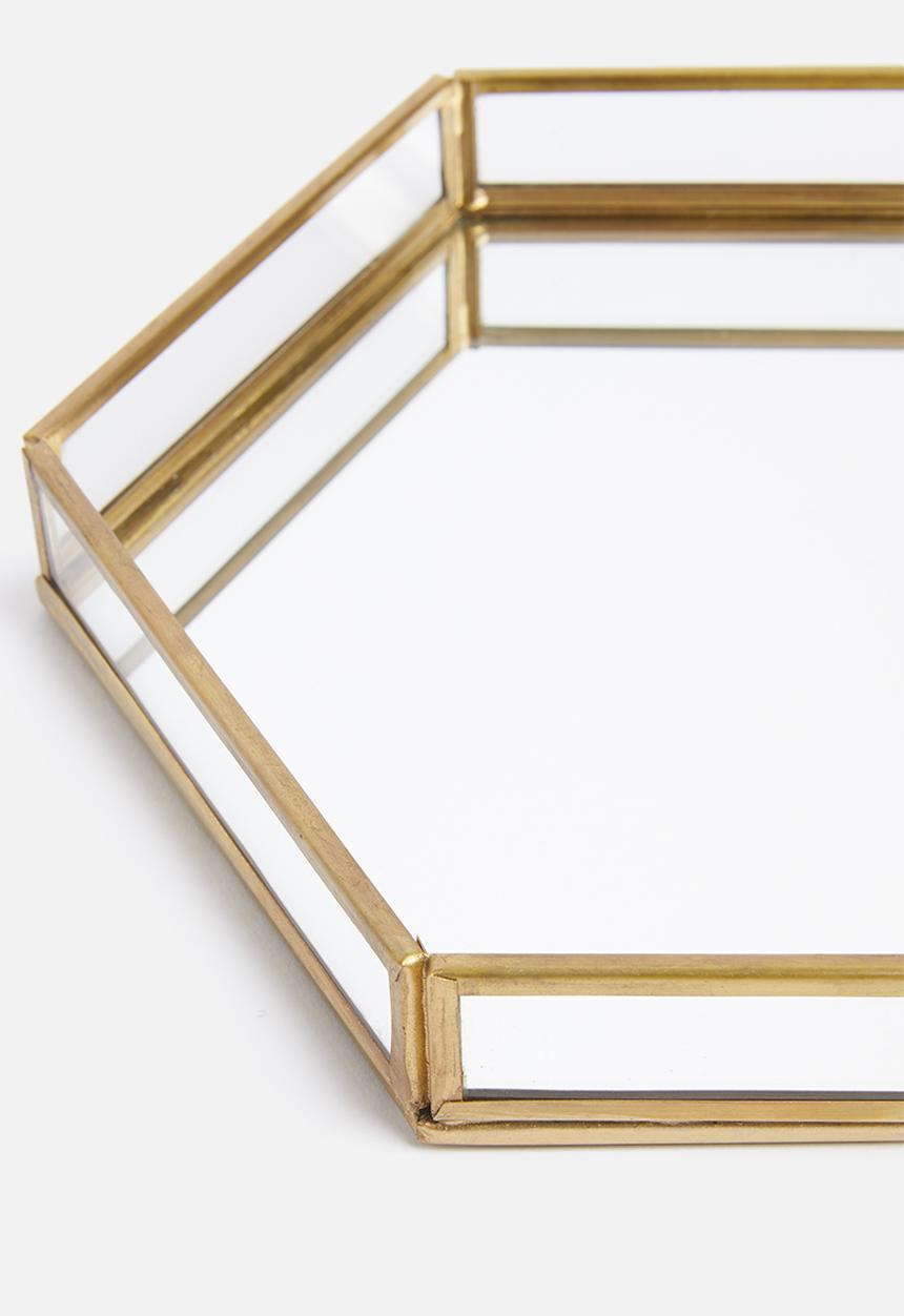 Sixth Floor - Presley tray - brass