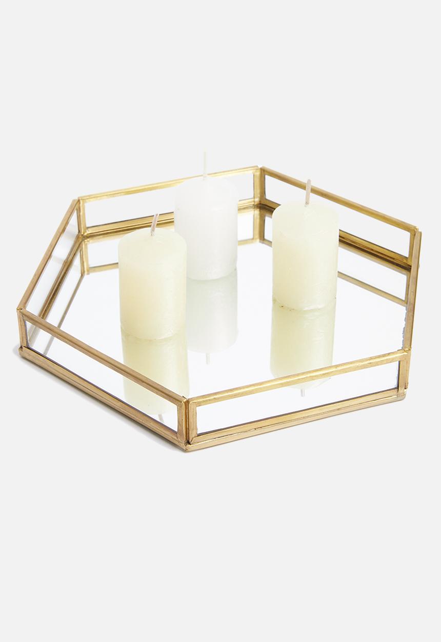 Sixth Floor - Presley tray - brass